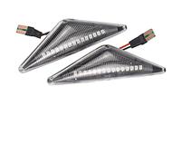 Nodrest 2 uds luz intermitente de señal de giro de marcador lateral dinámico for Ford Mondeo MK III MK3 2000 2001 2002 2003 2004 2005 2006 2007(2Pcs Dynamic Crystal)