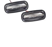 Nodrest Indicador secuencial dinámico, luz intermitente lateral for Land Rover Discovery 2 1999-2004 Defender Freelander 1 2002-2005(Dynamic Crystal)