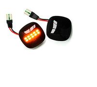 Nodrest Luz de indicador lateral de señal de giro, lámpara secuencial dinámica for Skoda Fabia Octavia Mk1 Mk2 Roomster Rapid NH3, 2 uds.(Dynamic Smoked Type)