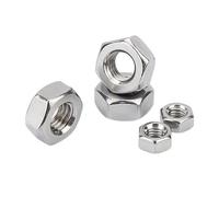 Nodrest Tuerca Hexagonal de Rosca inversa, 5 uds., M4, M6, M8, M10, M12, M14, M16, M18, M20, Tuercas giratorias izquierdas, Acero Inoxidable A2 (Size : M 6)