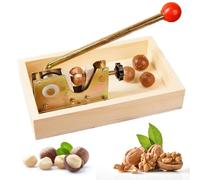 Noeborty Cascanueces, cascanueces, pinzas para nueces, cracker con función de palanca, tamaño ajustable, abre sin esfuerzo tuercas de cáscara dura, para avellanas, nueces de Brasil, almendras, nueces