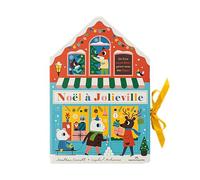 NOËL À JOLIEVILLE: Un livre accordéon géant avec des flaps ! (Petite enfance)