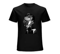 Noel Gallagher W Dmn Sudadera Blanco Unisex 100% Cotton Short-Sleeve T-Shirts Black S