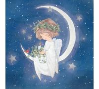 Noel Tatt Paquete de 10 tarjetas de Navidad benéficas con diseño artístico de ángel y petirrojo - Paquete múltiple de tarjetas de Navidad ecológicas con sobres