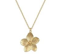 Noelani - Collar para Mujer en Acero inoxidable - Chapados en Oro/Dorado - Colgante de Flor - NOE-N0012