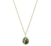 Noelani - Collar para Mujer en Plata 925 - Chapados en Oro/Dorado - con Ágata - NOE-N0025