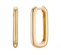 NOELANI Creoles Plata de Ley 925 Joyas de Oreja para Señoras, 2,6 cm, Oro, Viene en Caja de Regalo de Joyería
