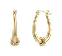 NOELANI - Pendientes de mujer de acero inoxidable - dorado/dorado - Anillo de aro - NOE-E0020