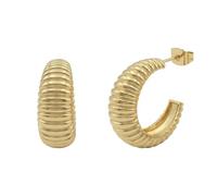 NOELANI - Pendientes de mujer de acero inoxidable - dorado/dorado - Croissant Creole - NOE-E0021