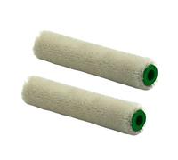 Nölle 10705201 terciopelo rodillo de pintura, verde/blanco, 10 cm, juego de 2 piezas