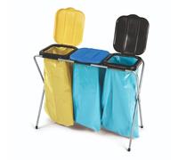 NÖLLE Profi Brush Recogedor De Basura 3 Vías Con Tapa Soporte Para Bolsas