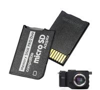 Noenaeni 2 adaptadores de tarjeta de memoria para PSP 1000 2000 3000, Micro SD a PSP Memory Stick PRO Duo MagicGate, herramientas TF a MS para Playstation portátil, cámara, Handycam