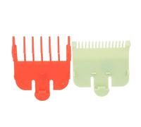 NOENNULL 2 uds., Peines Guía Profesionales para Cortar el Pelo, Protectores de Pelo de Repuesto, Peines, Suministro de Recortador de (rojo y verde)