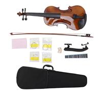 NOENNULL 4/4 Kit de Arranque de Violín Basswood Acabado Mate Juego de Violín de Tamaño Completo con, Reposo en el Hombro, Cuerdas de Sintonizador para Principiantes, Estudiantes Adultos