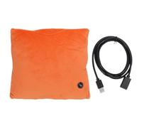 NOENNULL Almohada Calefactora Eléctrica, Almohada Calefactora Eléctrica de Calentamiento Rápido, 3 Configuraciones de Temperatura, Almohada con Forro de Algodón 7D de Terciopelo Suave, (Naranja)