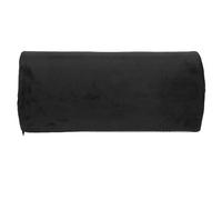 NOENNULL Almohada de Apoyo de Espuma Viscoelástica de Media Luna para Alivio Lumbar del Cuello, Personas Mayores en el Hogar, Cojín Negro para la Rodilla del Tobillo para un Mejor Sueño, Almohada