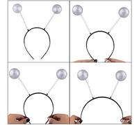 NOENNULL Bola de Diadema de Antena Alienígena, Banda para el Cabello Liviano Fácil de Usar, 5 Pcs de Cosplay para Niños, Adultos, Fiestas, Jugadas Escolares y Disfraces (Astilla)