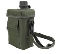 NOENNULL Bolsa de agua a prueba de fugas de 2 litros, correa ajustable, gran capacidad para deportes al aire libre, jarra de agua de PVC para camping, senderismo, verde oliva, Casual
