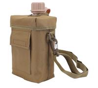 NOENNULL Bolsa de agua a prueba de fugas de 2 litros, correa ajustable, gran capacidad para deportes al aire , jarra de agua de PVC para camping, senderismo, caqui, Casual