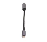 NOENNULL Cable de Entrada CC a Tipo C, Cable de Extensión DC 100W DC5521 a USB Tipo C, Disipación de Calor con Cabezal de Aleación de Aluminio, Cuerpo de Alambre Tejido de Nailon, para