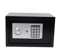 NOENNULL Caja Segura de Seguridad Electrónica Digital, Contraseña Portátil de Seguridad Digital Compacta Caja Segura Caja de Acero de Carbono Caja Segura de Dinero con Llaves de Repuesto