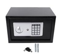 NOENNULL Caja Segura Digital para Seguridad para el Hogar, Segura Electrónica Compacta con Teclas Digitales Caja de Efectivo de Acero Engrosado para Joyas, Documentos, Pasaporte,