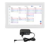 NOENNULL Calendario Digital Inteligente de 15,6 Pulgadas Calendario Interactivo HD con Pantalla Táctil Grande para Escritorio Wifi Digital de Montaje en Pared y Cuadro (Enchufe europeo 100-240 V)