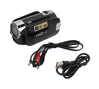 NOENNULL Camcorder Digital Full HD - Pantalla LCD Rotatable de 2.7 Pulgadas 270 °, Cámara de Video óptico de 16x con Visión Nocturna, Función de Cámara Web y Soporte de Micrófono Externo