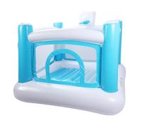 NOENNULL Casa de Rebote Inflable con Tapete Desmontable para Interior y Exterior, Castillo Inflable de PVC para Diversión en Fiestas, Adecuado para Niños, 66,9x66,9x55,1 Pulgadas