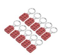 NOENNULL Cerrojo de Bloqueo 38 Mm/1,5 Pulgadas 6 Orificios Aislamiento de Aluminio Ignífugo para Energía Química Industrial Rojo