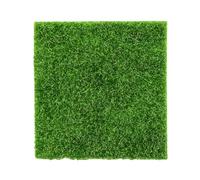 NOENNULL Césped Artificial en Miniatura Alfombra de Césped Artificial Sintético 6 X 6 Pulgadas Reutilizable Impermeable Resistente a la Decoloración con Fibras Verdes Vibrantes para (15 * 15cm)