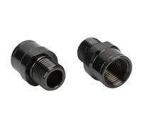 NOENNULL Eje Extensor de Pedal de Bicicleta de Aleación de Titanio con Antidesgaste de Rosca para Bicicleta de Carretera de Montaña, Extensión de 16 Mm, Ajuste Universal para Ciclistas (Negro)