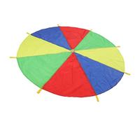 NOENNULL El Juguete de Paracaídas Multicolor para Niños Promueve la Cooperación y El Desarrollo Muscular para Actividades Al Aire Libre y Eventos Escolares Poliéster 190 Cm