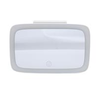 NOENNULL Espejo de Tocador para Visera Solar para Automóvil, Espejo de Tocador para Automóvil con Luces, hacia Arriba con 3 Modos de Luz, para Recargable, Control Táctil Regulable, Viaje hacia Arriba