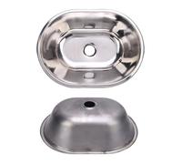 NOENNULL Fregadero de Barra de un Solo Tazón de Acero Inoxidable para RV, Drenaje Eficiente, Diseño que Ahorra Espacio para Cocina, Barco, Autocaravana, 14,72x10,79x3,94 Pulgadas