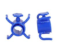 NOENNULL Gancho de plástico duradero para sombrilla de playa, soporte para gafas de sol para poste de paraguas al aire libre, 1-1.3 pulgadas, paquete de 2 unidades para playa (azul)
