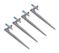 NOENNULL Gotero de Riego Ajustable, Ahorro de Agua Eficiente para Jardinería, Paquete de 20 Piezas, Material ABS (90 grados con varilla de inserción)