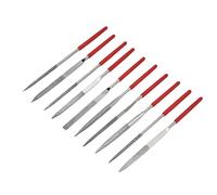 NOENNULL Juego de Limas de Aguja, Cómodo, Resistente, Duradero, Endurecido, Limas de Joyería Prácticas para Tallar, 10 Uds. Mini Juego de de Aguja (3 * 140mm)