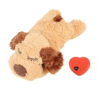 NOENNULL Juguete para cachorros con latido del corazón, cachorro de latido del corazón para perros, alivio de la ansiedad de las mascotas, caja de ayuda para dormir conductual, juguete cómodo para