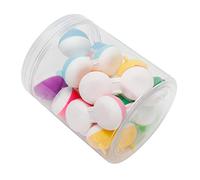 NOENNULL Kit de Almacenamiento de Lentes Cosméticos Portátiles de Estuche Portátil de Lente Linda con Espejo, 2 Recipientes de Viaje de Viaje de Limpieza de Cepillo de Fugas Caja de