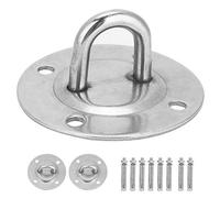 NOENNULL Kit de Montaje para Hamaca, Gancho de Pared para Hamaca de Acero Inoxidable, Anclajes y Tornillos de Montaje para de Yoga, Gancho con Hebilla de Techo, de Yoga de Disco Fijo