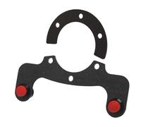 NOENNULL Kits de Botones de Bocina Externos de Fibra de Carbono para Volante //Nardi/, Accesorio Cómodo Premium de 6 Pernos, Opciones de Botón único o Doble, Material Acrílico Duradero (#2)