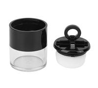 NOENNULL Mini Contenedor Portátil de Polvo Suelto de Setas para Uso Seguro en Viajes, Ideal para Almacenamiento de Cosméticos, Estuche Vacío de Plástico para Esponjas en Polvo