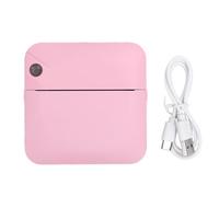 NOENNULL Mini Impresora Térmica Impresora Portátil sin Tinta Bluetooth Mini Fabricante de Etiquetas de Bolsillo, Imprime Texto sin Esfuerzo con OCR, Se Conecta a un Teléfono Inteligente (Rosa)