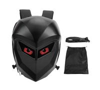 NOENNULL Mochila de Caballero de Motocicleta LED de 17 Pulgadas para Hombres con Pantalla a Todo Color Programable DIY Mochila de Equitación a Prueba de Agua Mochila Rígida a (Negro)