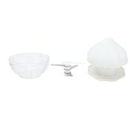 NOENNULL Molinillo de ajo, eficiente manual prensa molinillo de cocina para autocaravanas y camping, 9,4 x 9,4 cm, ABS + acero inoxidable