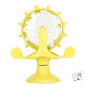 NOENNULL Molinos de viento interactivos, juguete para gatos, dispensador de alimentos para mascotas giratorio ABS para entrenamiento, diseño a prueba de fugas con divertidos movimientos de giro