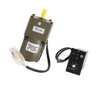 NOENNULL Motor de Engranajes de Velocidad Ajustable AC 40W con Alto par para Maquinaria Textil y de Embalaje (Relación de reducción 20K)