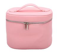 NOENNULL Neceser de Viaje para Mujer, Bolsa de Maquillaje Portátil, Bolsa de Cosméticos de Viaje con Compartimentos, Forro Divisor Extraíble, Organizadora de Maquillaje para