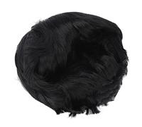 NOENNULL Peluca de Pelo Falso de Uso Cómodo para Pelo Sintético de Alta Temperatura de Malla Transpirable Negra Masculina